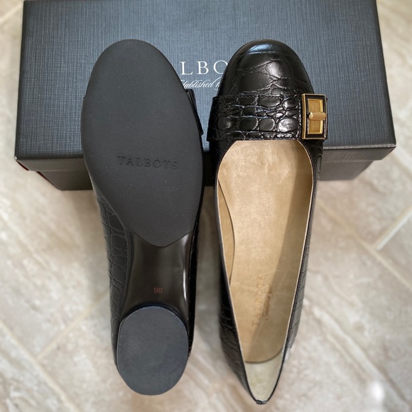 Talbots Black Leather Flats - Picture 4 of 5